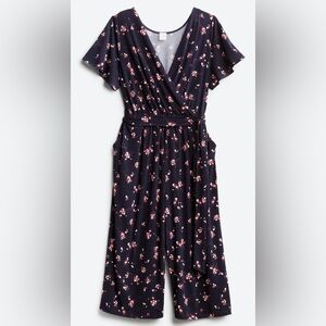 KAILEIGH Jullian Knit Jumpsuit 2X Navy